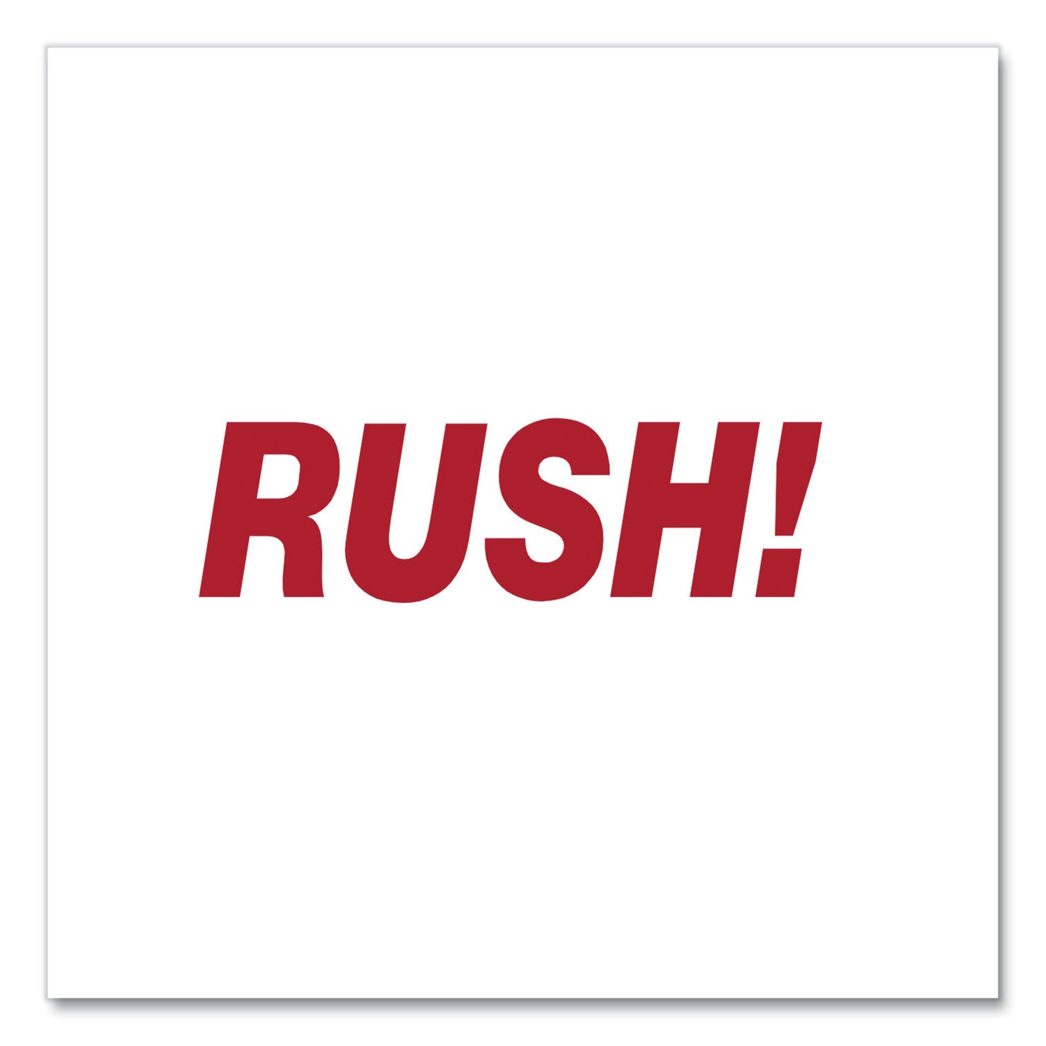 Universal Message Stamp, RUSH, Pre-Inked One-Color, Red (10069)