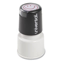 Universal Round Message Stamp, SMILEY FACE, Pre-Inked/Re-Inkable, Red (10080)