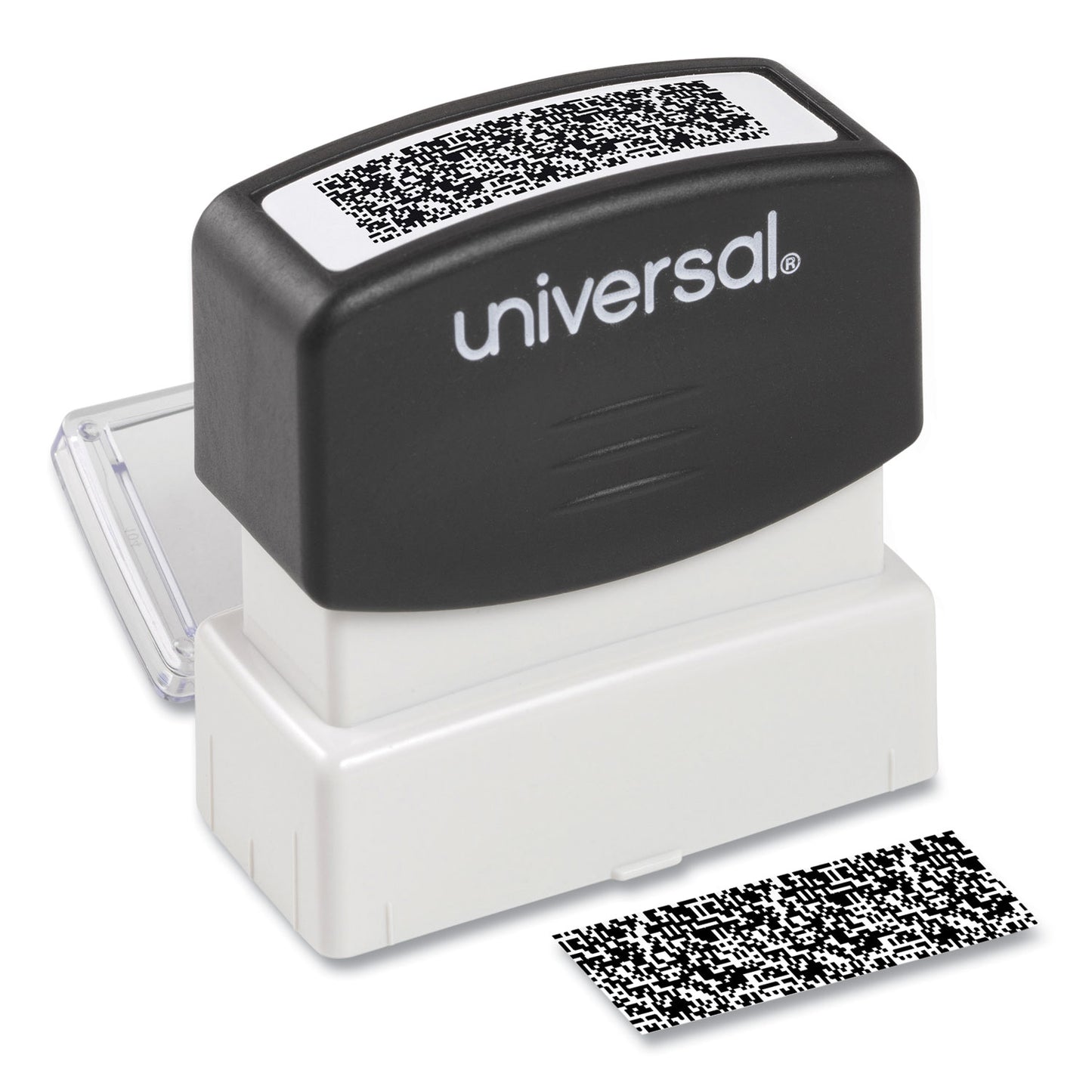 Universal Security Stamp, Obscures Area 1.69 x 0.56, Black (10136)