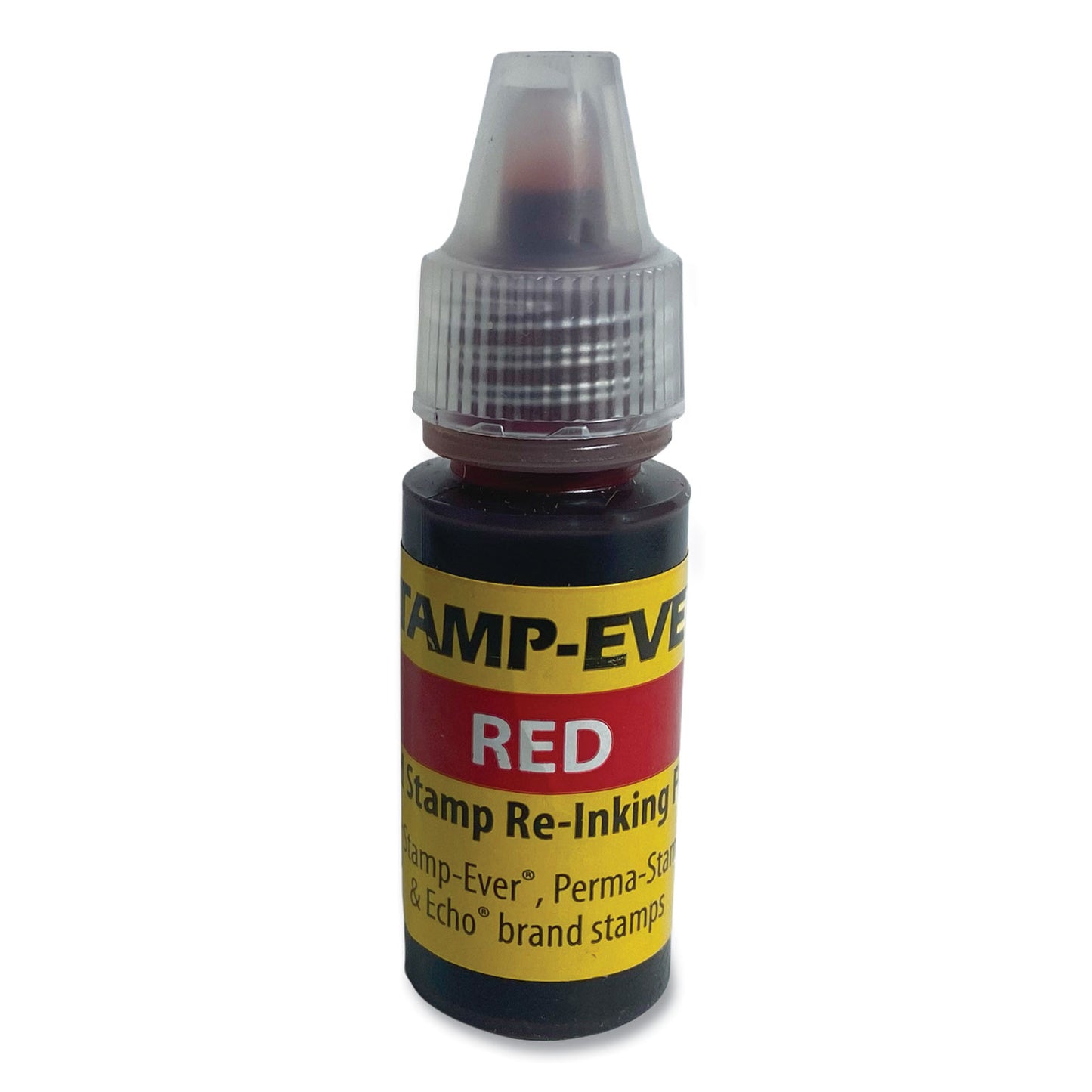 Trodat Refill Ink for Clik! and Universal Stamps, 7 mL Bottle, Red (IR62)