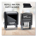 T4911 Printy Replacement Pad for Trodat Self-Inking Stamps, 1.5" x 0.56", Black (P4911BK)