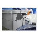 Rubbermaid Commercial BRUTE Tote with Lid, 14 gal, 27.5" x 16.75" x 10.75", Gray (9S30GRAEA)