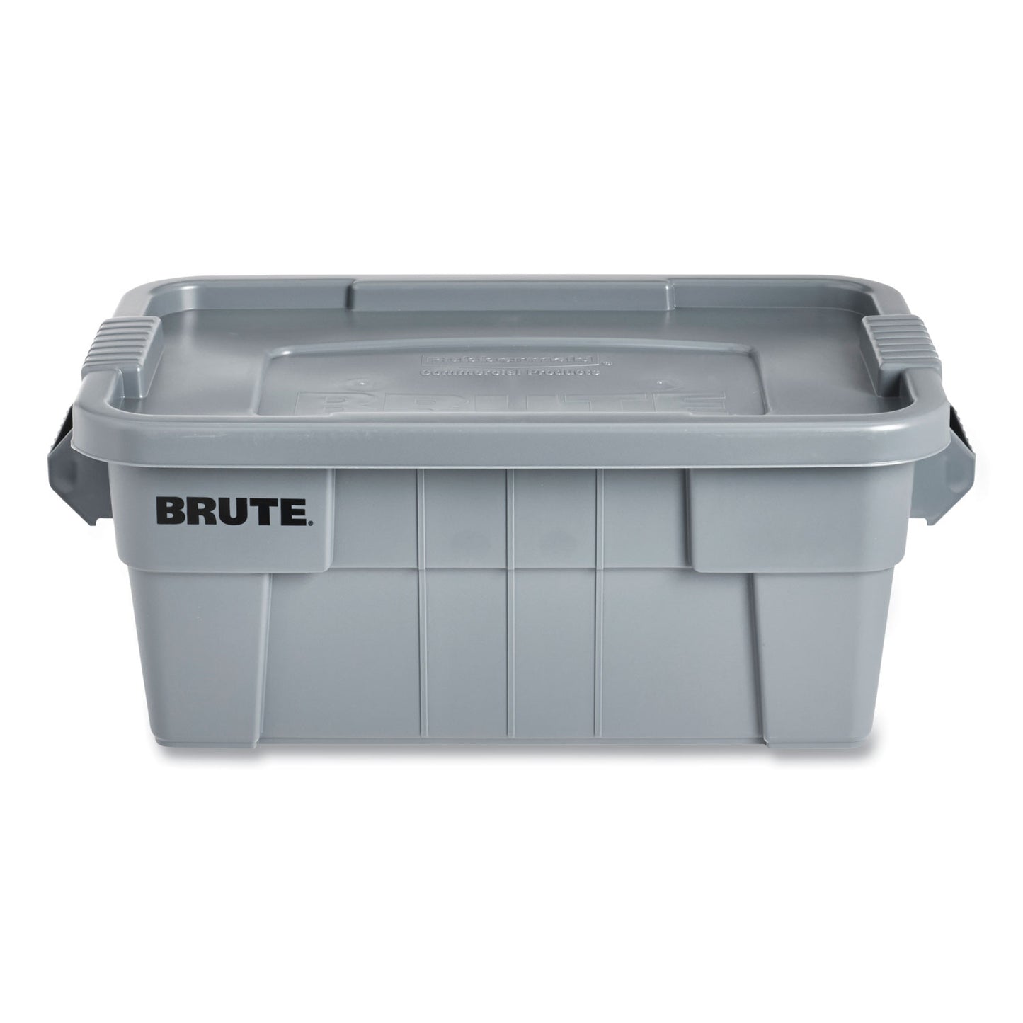 Rubbermaid Commercial BRUTE Tote with Lid, 14 gal, 27.5" x 16.75" x 10.75", Gray (9S30GRAEA)