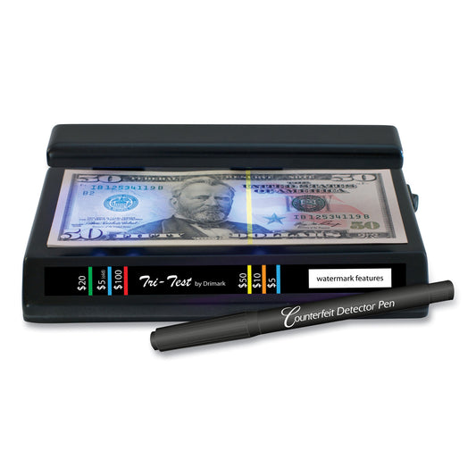 Dri Mark Tri Test Counterfeit Bill Detector with Pen, U.S.