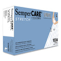 SemperCare Stretch Vinyl Examination Gloves, Cream, Large, 100/Box, 10 Boxes/Carton (SCVNP104)