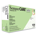 SemperCare Latex Examination Gloves, Cream, Small, 100/Box (SCLT102BX)