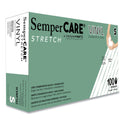 SemperCare Stretch Vinyl Examination Gloves, Cream, Small, 100/Box (SCVNP102BX)