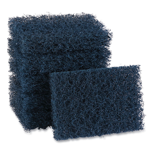 Boardwalk Extra Heavy-Duty Scour Pad, 3.5 x 5, Dark Blue, 20/Carton (188)