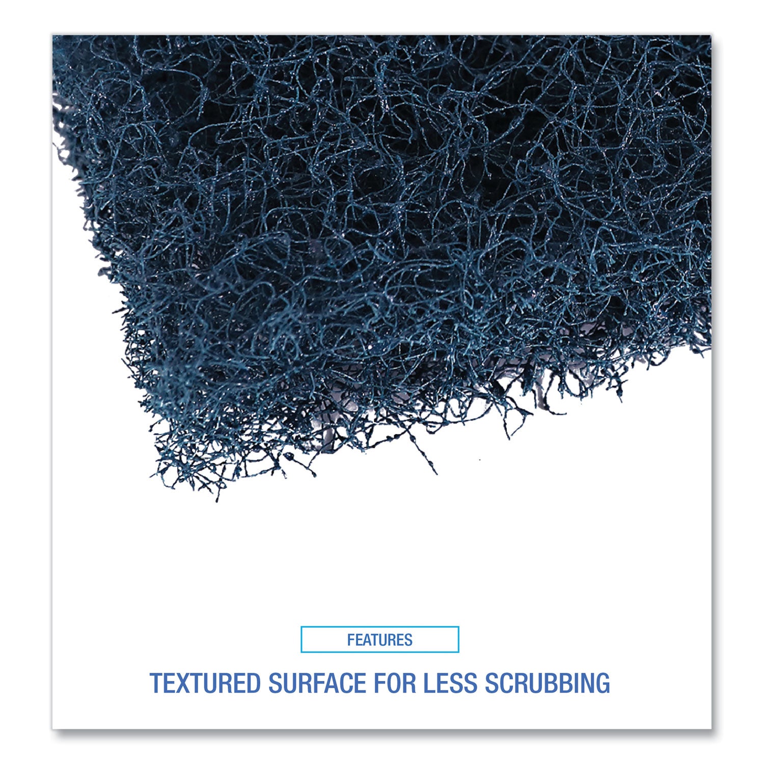 Boardwalk Extra Heavy-Duty Scour Pad, 3.5 x 5, Dark Blue, 20/Carton (188)