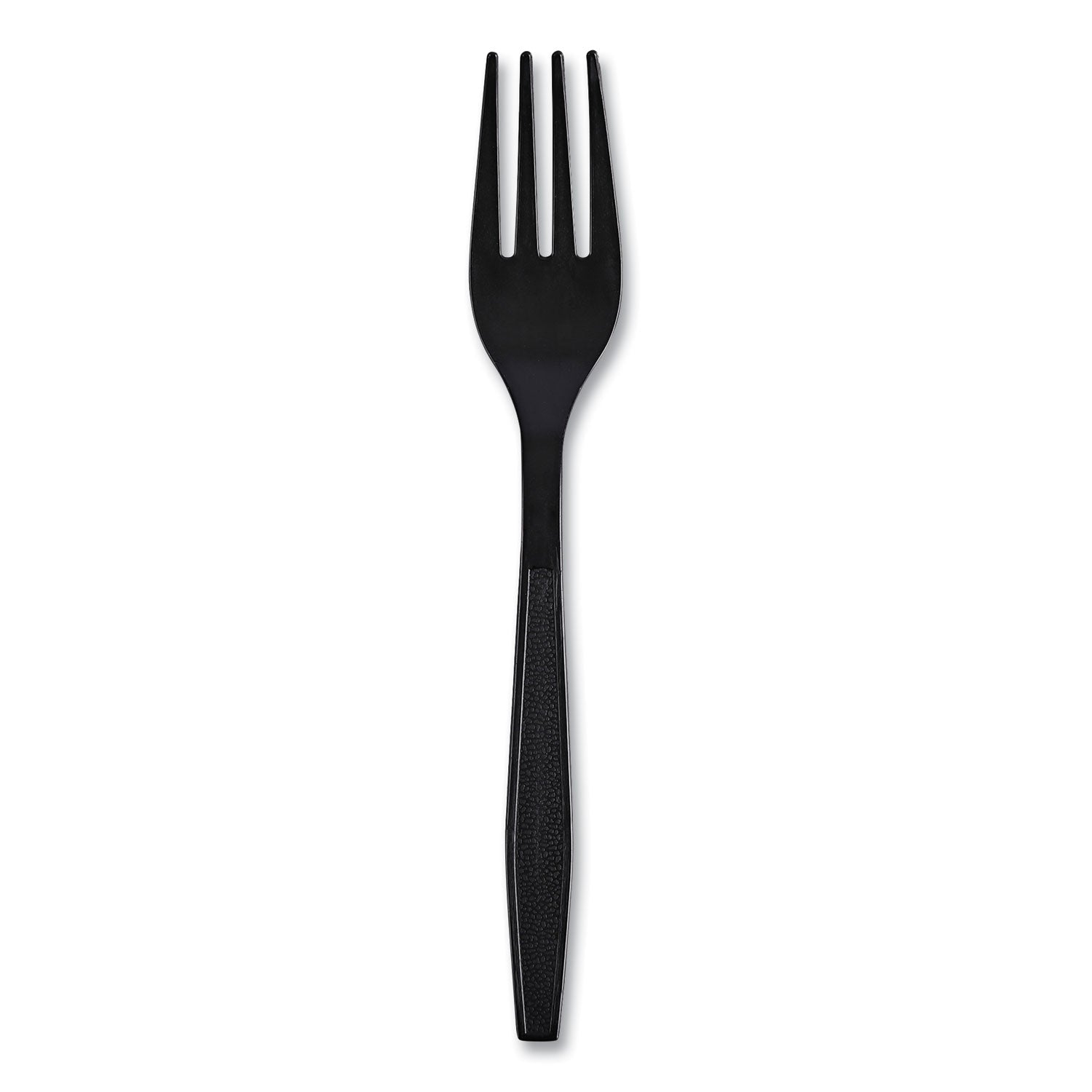 Boardwalk Heavyweight Wrapped Polypropylene Cutlery, Fork, Black, 1,000/Carton (FORKHWPPBIW)