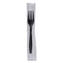 Boardwalk Heavyweight Wrapped Polypropylene Cutlery, Fork, Black, 1,000/Carton (FORKHWPPBIW)