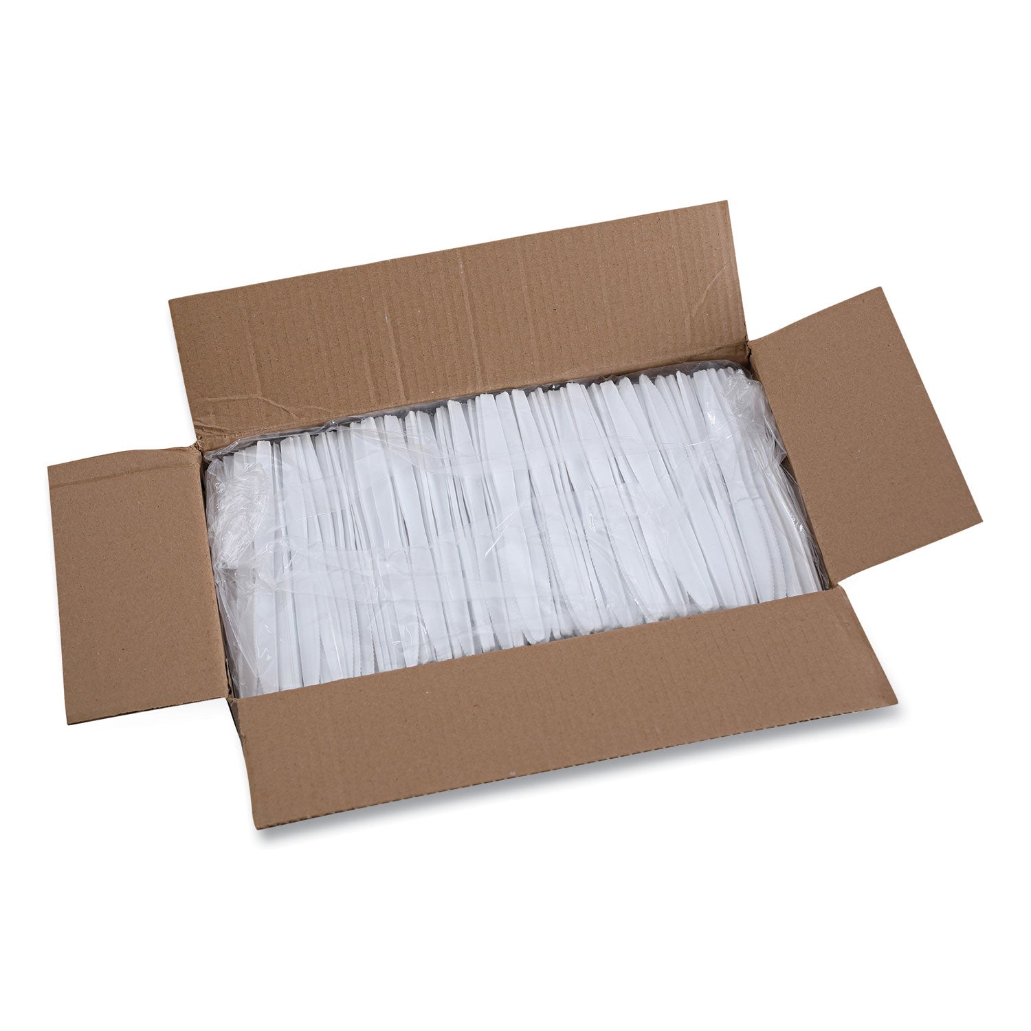 Boardwalk Heavyweight Polystyrene Cutlery, Knife, White, 1000/Carton (KNIFEHW)