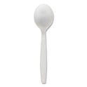 Boardwalk Heavyweight Polypropylene Cutlery, Soup Spoon, White, 1000/Carton (SOUPHWPPWH)