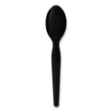 Boardwalk Heavyweight Polystyrene Cutlery, Teaspoon, Black, 1000/Carton (SPOONHWBLA)