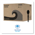 Boardwalk Heavyweight Polystyrene Cutlery, Teaspoon, Black, 1000/Carton (SPOONHWBLA)