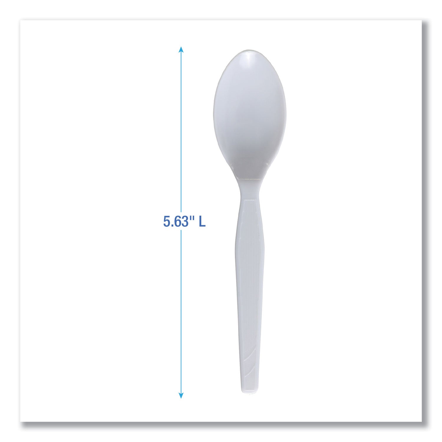 Boardwalk Mediumweight Polystyrene Cutlery, Teaspoon, White, 10 Boxes of 100/Carton (SPOONMWPSCT)