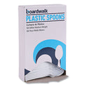 Boardwalk Mediumweight Polystyrene Cutlery, Teaspoon, White, 10 Boxes of 100/Carton (SPOONMWPSCT)