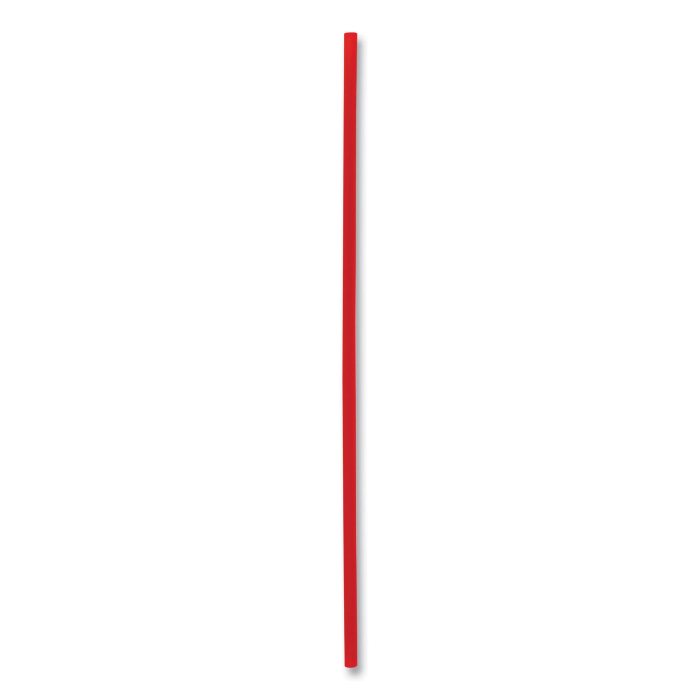 Boardwalk Single-Tube Stir-Straws,5.25", Polypropylene, Red, 1,000/Pack, 10 Packs/Carton (STRU525R10)