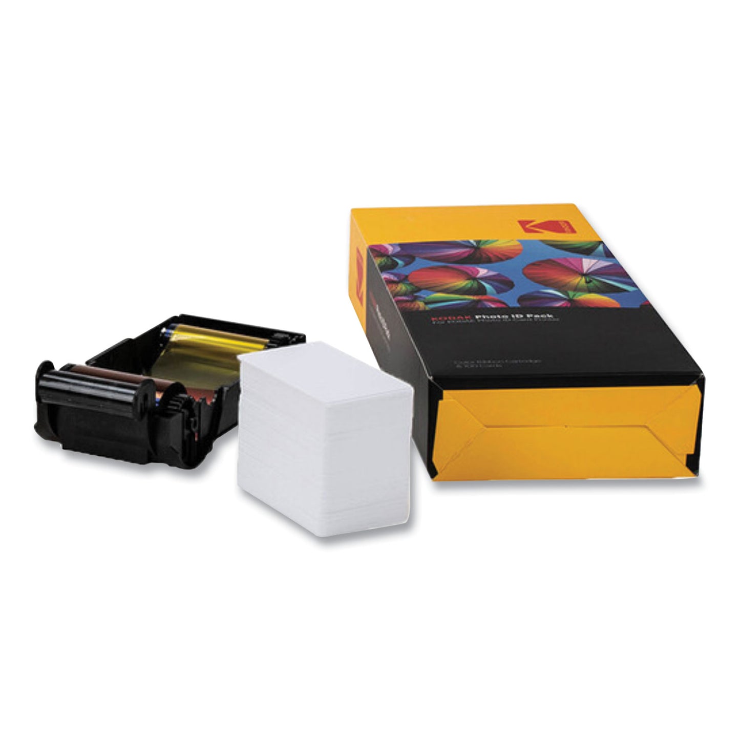 Kodak Photo ID Color Ribbon Kit, Black/Cyan/Magenta/Yellow (653619)
