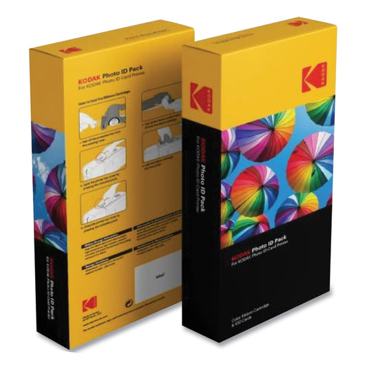 Kodak Photo ID Color Ribbon Kit, Black/Cyan/Magenta/Yellow (653619)