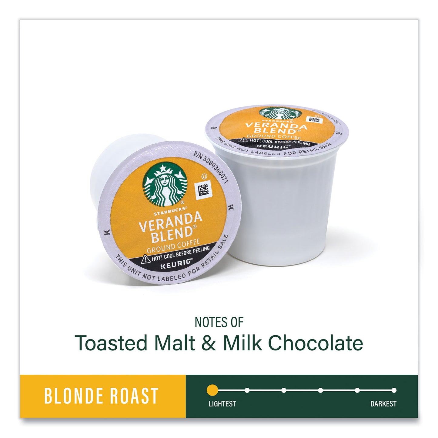 Starbucks Veranda Blend Coffee K-Cups, 72/Carton (22002161)