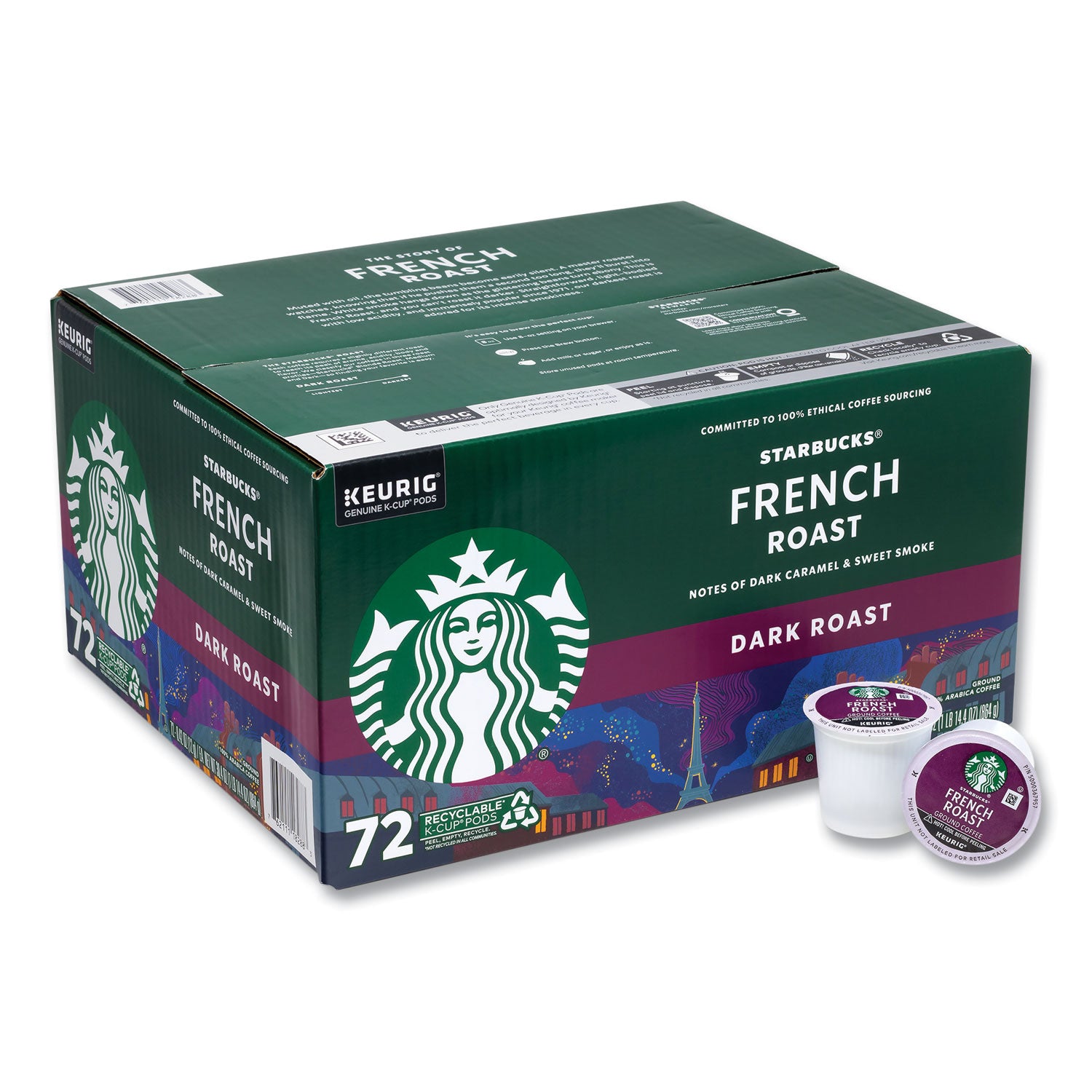 Starbucks French Roast K-Cups, 72/Carton (22002159)