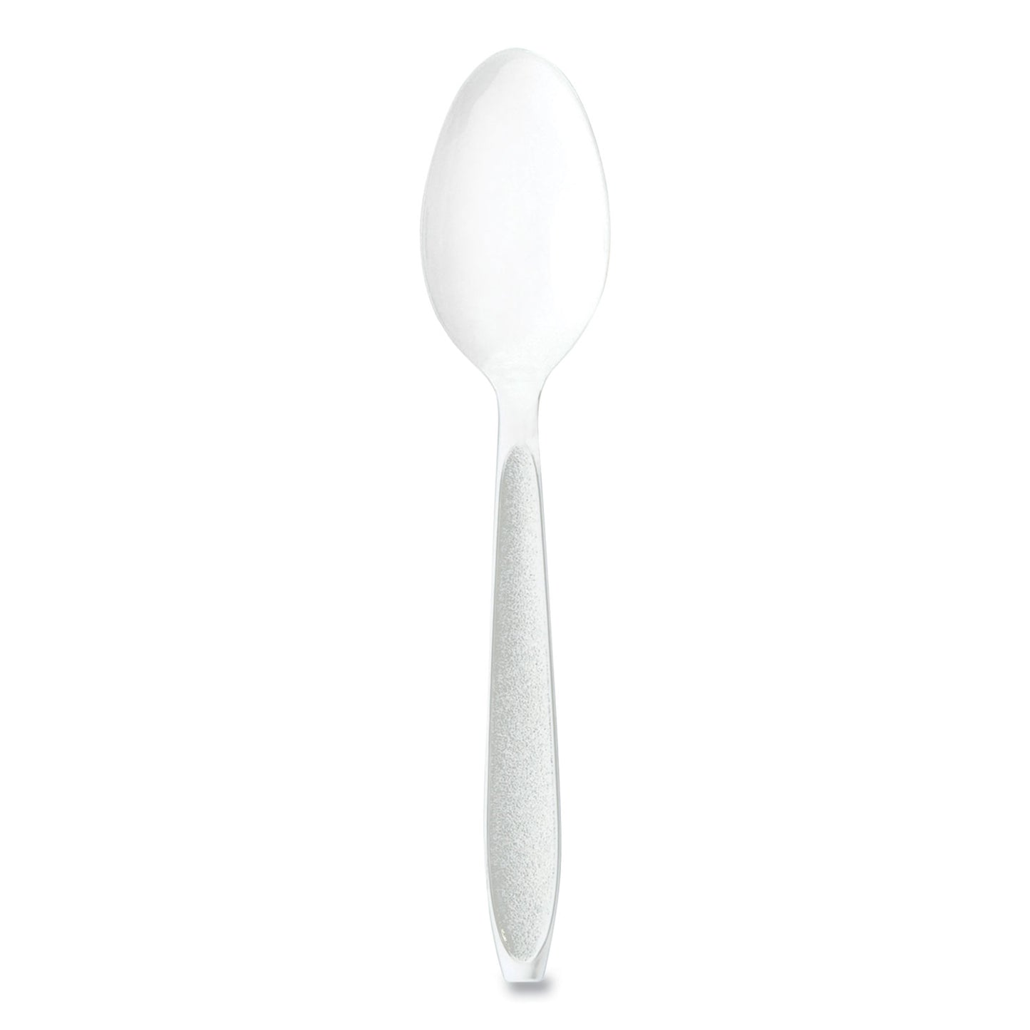 SOLO Impress Heavyweight Full-Length Polystyrene Cutlery, Teaspoon, White, 100/Box, 10 Boxes/Carton (HSWTX0007)