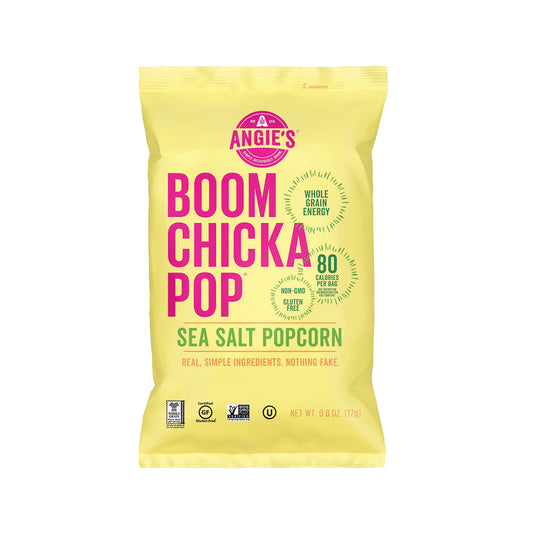 ANGIES BOOMCHICKAPOP BOOMCHICKAPOP Popcorn, 0.6 oz Bag, 24 Bags/Carton (SN01027)