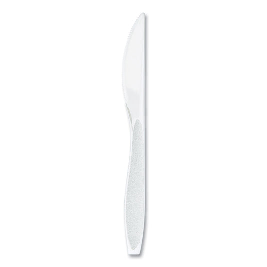 SOLO Impress Heavyweight Full-Length Polystyrene Cutlery, Knife, White, 100/Box (HSWKX0007BX)