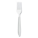 SOLO Impress Heavyweight Full-Length Polystyrene Cutlery, Fork, White, 100/Box (HSWFX0007BX)