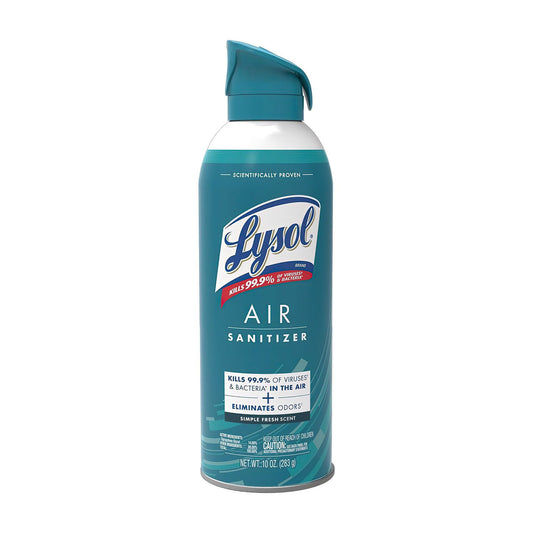 LYSOL Air Sanitizer Spray, Simple Fresh, 10 oz Aerosol Spray, 6/Carton (99350CT)