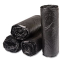 Inteplast Group High-Density Commercial Can Liners, 16 gal, 6 mic, 24" x 33", Black, Interleaved Roll, 50 Bags/Roll, 20 Rolls/Carton (S243306K)