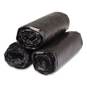 Inteplast Group High-Density Commercial Can Liners, 16 gal, 6 mic, 24" x 33", Black, Interleaved Roll, 50 Bags/Roll, 20 Rolls/Carton (S243306K)