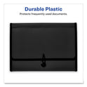 Avery Expanding File Folder Organizer, 7 Sections, Hook/Loop Closure, Letter Size, Black (73550)