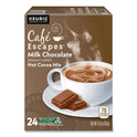 Keurig Cafe Escapes Milk Chocolate Hot Cocoa K-Cups, 24/Box (6801)