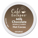 Keurig Cafe Escapes Milk Chocolate Hot Cocoa K-Cups, 24/Box (6801)