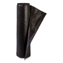 Inteplast Group High-Density Commercial Can Liners, 10 gal, 6 mic, 24" x 24", Black, Perforated Roll, 50 Bags/Roll, 20 Rolls/Carton (EC242406K)