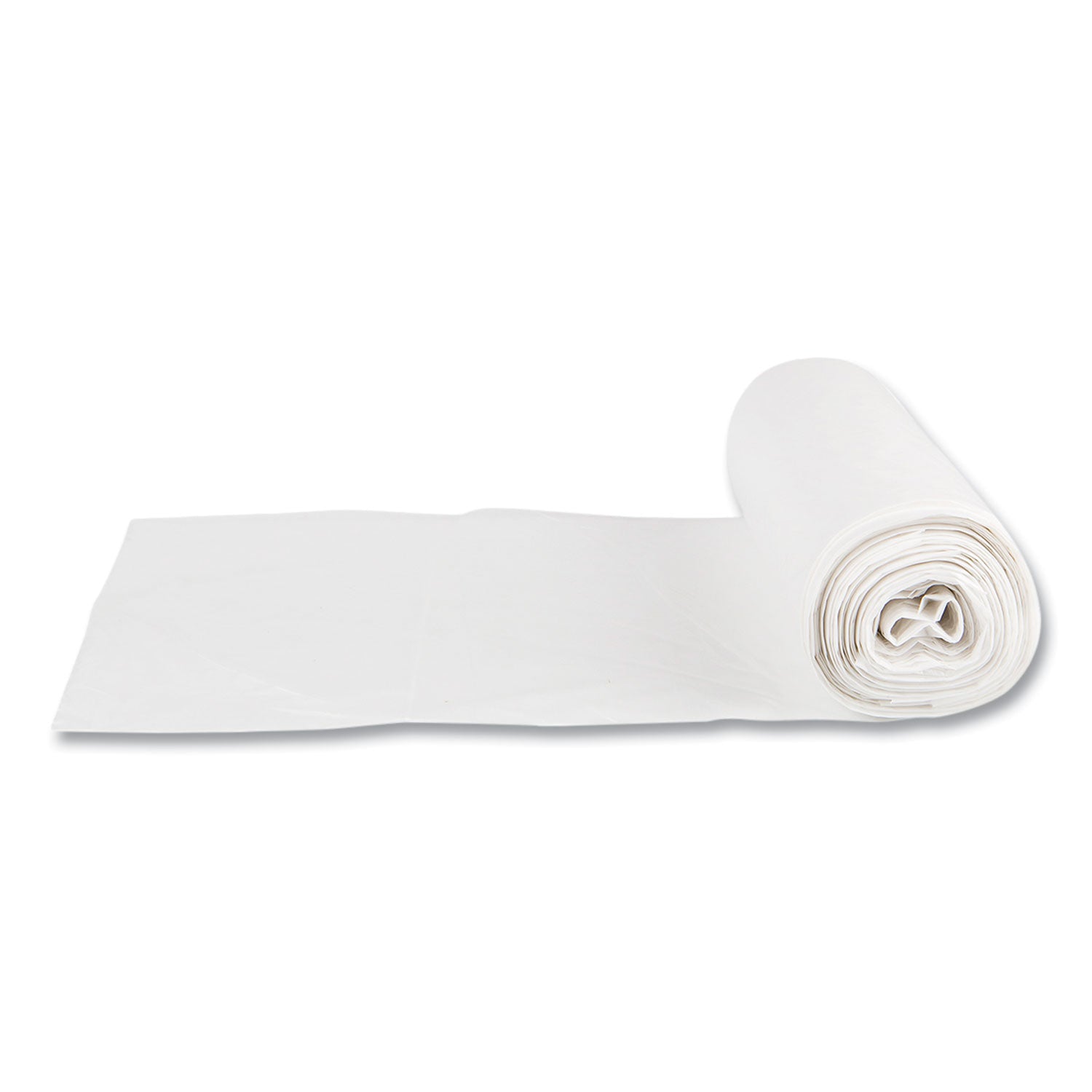 Inteplast Group Low-Density Commercial Can Liners, 16 gal, 0.5 mil, 24" x 32", White, Interleaved Roll, 50 Bags/Roll, 10 Rolls/Carton (SL2432XHW)