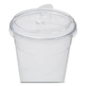 Karat PET Lids, Strawless Sipper, Fits 12 oz to 24 oz Cold Cups, Clear, 1,000/Carton (CKC626TSSH)