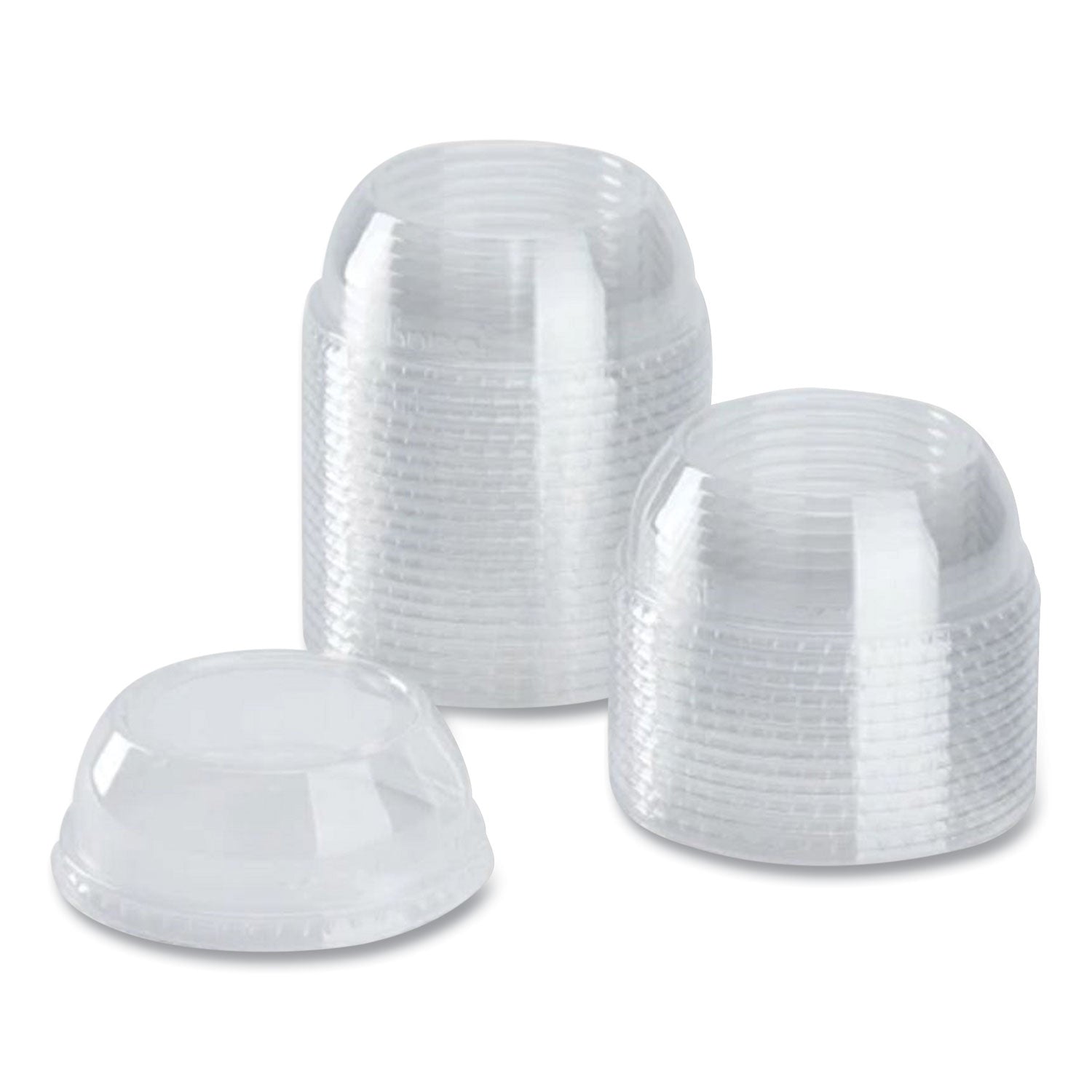 Karat PET Lids, Wide Opening Dome, Fits 12 oz to 24 oz Cold Cups, Clear, 1,000/Carton (CKDL626WH)