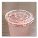 Karat PET Lids, Flat with Straw Slot, Fits 12 oz to 24 oz Cold Cups, Clear, 1,000/Carton (CKC626TS)