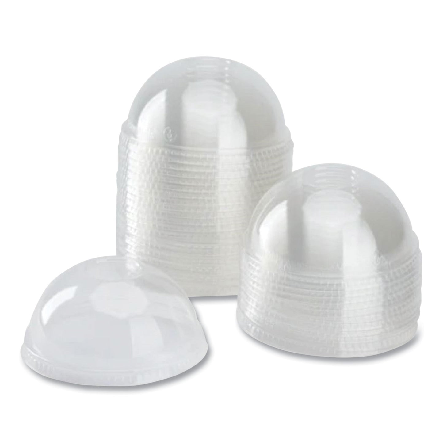 Karat PET Lids, Dome Lid, Fits 12 oz to 24 oz Cold Cups, Clear, 1,000/Carton (CKDL626)