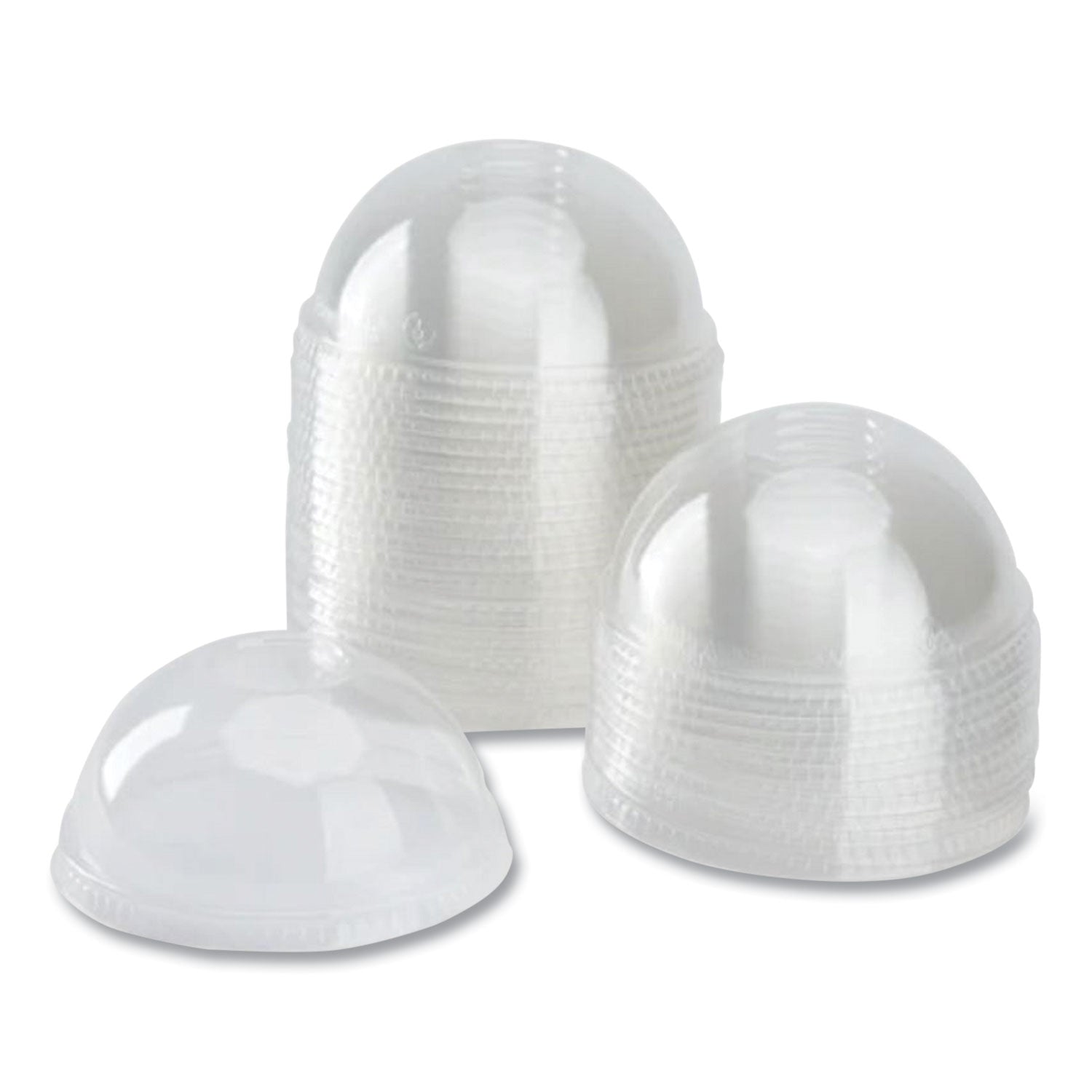 Karat PET Lids, Dome Lid, Fits 12 oz to 24 oz Cold Cups, Clear, 1,000/Carton (CKDL626)