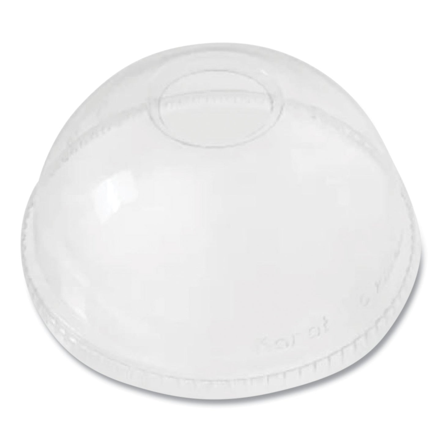 Karat PET Lids, Dome Lid, Fits 12 oz to 24 oz Cold Cups, Clear, 1,000/Carton (CKDL626)