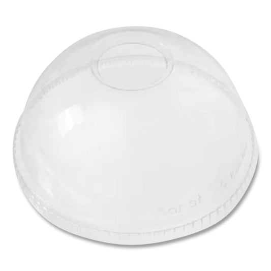 Karat PET Lids, Dome Lid, Fits 12 oz to 24 oz Cold Cups, Clear, 1,000/Carton (CKDL626)