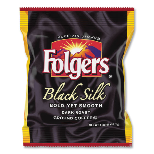 Folgers Coffee, Black Silk, 1.4 oz Packet, 42/Carton (00019)