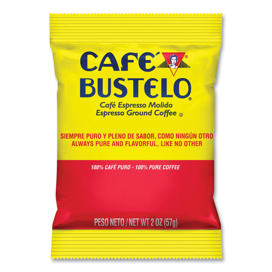 Cafe Bustelo Coffee, Espresso, 2oz Fraction Pack, 30/Carton (01014)