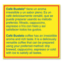 Cafe Bustelo Coffee, Espresso, 2oz Fraction Pack, 30/Carton (01014)