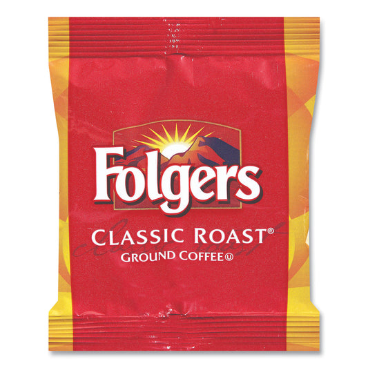 Folgers Coffee, Fraction Pack, Classic Roast, 1.5oz, 42/Carton (06430)