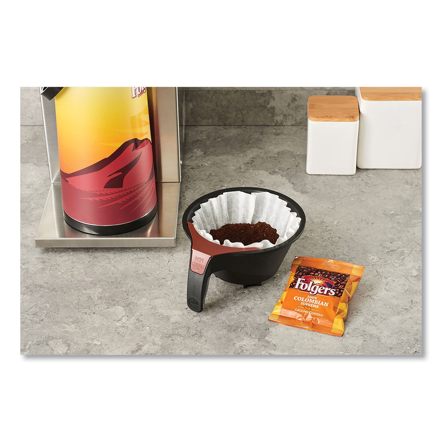 Folgers Coffee, 100% Colombian, Ground, 1.75oz Fraction Pack, 42/Carton (06451)